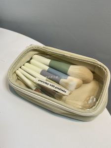 10 Morandi Makeup Brushes Portable Suit Brush Suit Storage Full Set of Eye Shadow Mini Travel Get Cosmetics Bag Free