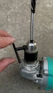 Adaptor Chuck M10 Untuk Penggiling Sudut Listrik 4" Jadi Bor Bonus 1pcs Mata Bor Beton 6mm