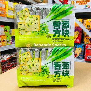 Delicious Breakfast Independent Packaging Afternoon Tea Thin Crispy Onion Flavor Square Biscuits 16 Small Packs 300g