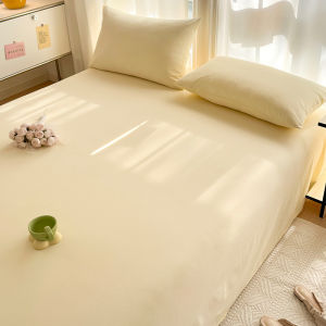 Pure Cotton Washed Bed Sheet Set of Three Solid Color Summer New Style Single Double Quilt Cover for Dormitory And Home Use