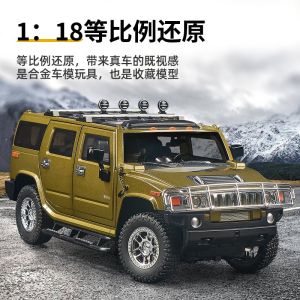 Large Size Metal Toy Car Model Hummer H2 Off-Road Simulation Police Special Forces Boys Gift Classic American Style Collectible