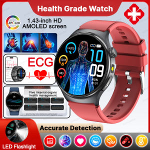 GUHUAVMI | New Body Fat Analysis Health Smart Watch ECG+PPG Uric Acid BP Blood Oxygen Clock Call Sapphire Screen Smart Watch For Men Women