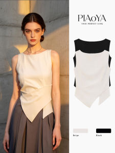 PIAOYA | Slim Fit Stylish Design Workwear Sleeveless Top