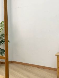 Bamboo Clothes Drying Rack Rak Baju Double Pole Coat Rack Almari Rak Baju Penyangkut Pakaian Hat Coat Rack Stand 衣帽架