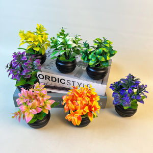 Tanaman Mini Hias Bunga Meja Dekorasi Ruang Tamu Artificial Flower Ornamen Pajangan Cantik PBP219