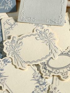 Retro Frame Embossed Relief European Style Decorative Scrapbooking Material Sticky Notes Paper Simple Design by Papermore