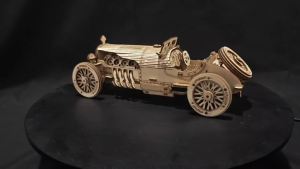 3D Car Wooden Puzzle Scale ModelDIY Model Kit Handcraft GiftHome DecorationMechanical Model Kit Building ToyBirthday/Chri
