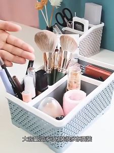 [HOẢ TỐC 2H] Khay Đựng Mỹ Phẩm Dụng Cụ học tập 4 Ngăn chắc chắn thẩm mỹ cao