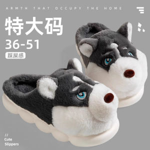 Dép Bông Mùa Đông Dễ Thương Có Gót Cao Cho Nam Và Nữ Đi Trong Nhà Và Ngoài Trời Chống Trượt Ấm Áp Bằng Vải Nhung