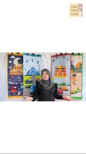Sajadah Anak Seri Boy Printing Karakter Lucu Travel Praying Mat Baby Shark