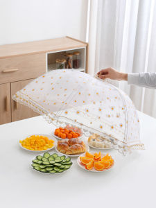 Foldable Dining Table Cover Home Use Leftover Food Cover New Fashion Detachable Washable Umbrella Cover Kitchen Home Decor