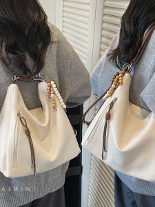 Vintage Tote Bag Womens Single Shoulder Double Shoulder Bag Fashionable Commuter Crossbody Bag Autumn Winter New Style