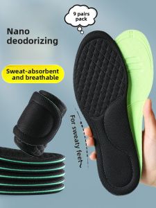 LINGMIAO | Deodorizing Breathable Absorbent Anti-Odor Mens Shoe Insoles 3 Pairs