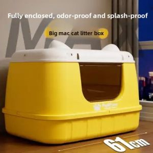 MONLEYTA | Extra Large Open-Top Cat Litter Box Anti-Splash Giant Cat Toilet Odor Control Sand Tray For Cats Pet Supplies Cat Litter Box