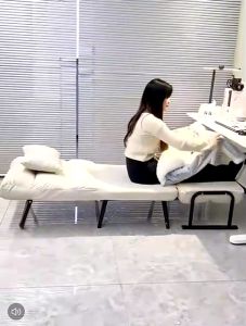 เก้าอี้โซฟา เก้าอี้ปรับนอนพนักพิง เตียงนอน เตียงพับ เตียงพกพา พร้อมเบาโรงนอน เตียงเหล็ก รวมปรับเอนนอน เสริมเสริมพับ