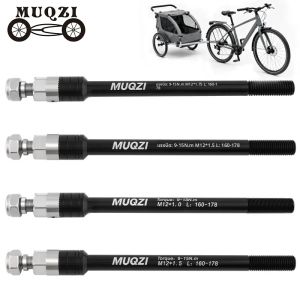 อะแดปเตอร์ต่อรถพ่วงสำหรับจักรยาน MUQZI แบบ Thru Axle เกลียว M12x1.0/1.5/1.75 ระยะเกลียว 160-178 มม.