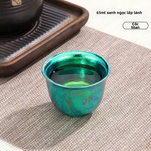 Bộ Trà Màu Cao Cấp Đơn Giản Từ Titanium Sạch Ice Flower