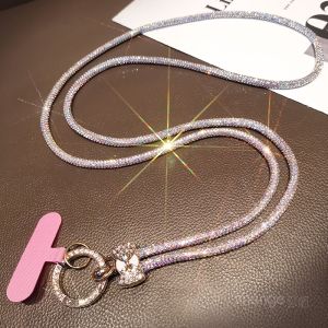 Durable Fashionable Outdoor Climbing Mobile Phone Strap Butterfly Knot Pendant Chain Shoulder Bag Clip Style Universal Phone Case