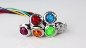 10 Đèn Báo Rẽ Tròn 3 LED 12V Kiểu Đạn Kèm Viền Thép Không Gỉ 304 Cho Xe Tải Rơ Moóc Thuyền - Đèn Tín Hiệu Rõ Ràng