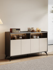 PAMEDI | Practical Integrated Marble and Wood Sideboard Storage Cabinet