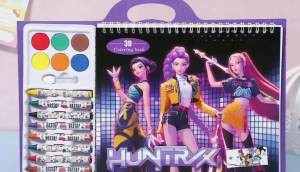 Bandai | Sách Tô Màu Anime Dễ Thương Kèm Bộ Sơn Sách Nghệ Thuật An Toàn Dành Cho Người Lớn Quà Tặng Sinh Nhật Đạo Cụ Cosplay