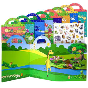 Childrens Early Education Sticker Book - Transportation Theme Cognitive And Enlightenment Activities for Kids