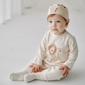 OAK FAMILY | Oak Family Autumn New Baby Romper Long Sleeve Quick Dry Breathable Baby Overalls Simple Style Cotton Polyester Blend Baby Romper