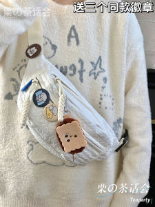 น่ารัก สไตล์ญี่ปุ่น เด็กผู้หญิง กระเป๋าคาดหน้าอก เรียบง่าย หลากหลาย น้ำหนักเบา เอว กระเป๋าสําหรับนักเรียน ลำลอง กระเป๋าสะพายข้างกีฬา