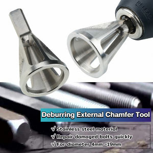 M.Grocer  Stainless Steel Remove Burr Tools Drill Bit Deburring External Chamfer Tool
