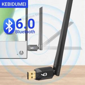 kebidumei | USB Bluetooth 6.0 Adapter Bluetooth 5.4 Dongle Bluetooth Receiver & Transmitter for PC Windows 11/10/8.1 for Keyboard/Mouse