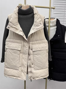 Shalldoer | New Autumn Winter Style Korean Version Large Pocket Cotton Vest