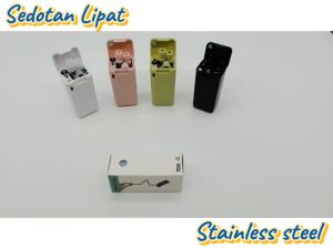 Sedotan straw Stainless Steel Lipat Portable Reusable