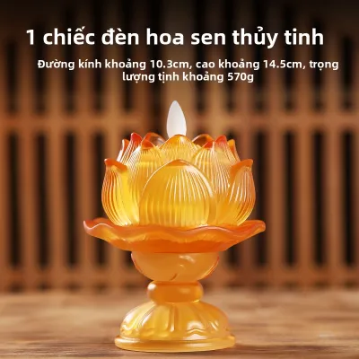 HANSONG | Đèn Sen LED Điện Tử Cho Bàn Thờ Phật