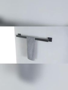 Black Stainless Steel Bathroom Accessories Set Square