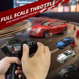 รถดริฟท์ขับเคลื่อนสี่ล้อ1:64ขนาด2.4ก. Mobil Remote Control สัดส่วนเต็มรถ RC Sportscar การแข่งรถแข่งขนาดจิ๋วของเล่นโมเดลรถยนต์งานอดิเรก