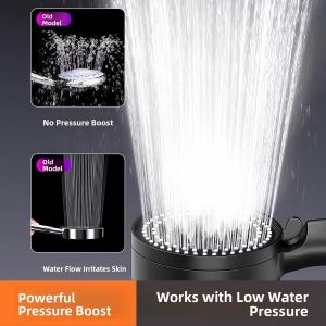 Bathroom Shower Head Set Boost Pressure Hot Water Heater Bath Shower Head Lotus Head Bath Dominator Kit ABS Plastic Nordic Style