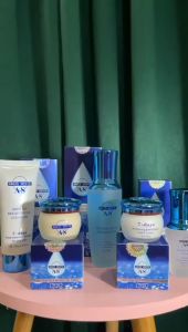 New Amos 7-Day Whitening Spot Removal 5-Piece Set – Day Cream Night Cream Serum Toner & Cleanser