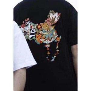 PAZHAOLANG | Plus Size 300LBs Trendy National Style Printed Short Sleeve T-Shirt