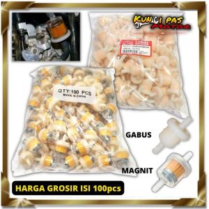"PROMO GROSIR" FILTER SARINGAN BENSIN GABUS PUTIH (ISI 100PCS)