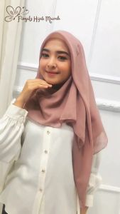 KERUDUNG SEGI EMPAT PARIS/JILBAB SEGI EMPAT PITA TASEL TABARU STANDAR