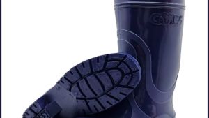 Camel Mens Hi-Cut Heavy duty Non-slip Blue waterproof rainboots (Bota)