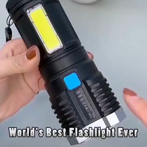 LED Super Bright Long-range USB Rechargeable Flashlight