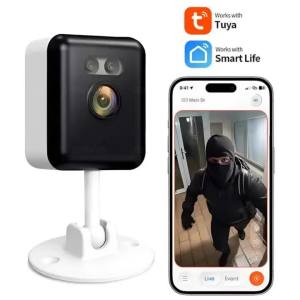 Camera Giám Sát Trong Nhà Thông Minh HD 1080P Với Kết Nối WiFi 2.4G Tầm Nhìn Ban Đêm Màu Sắc Đầy Đủ Độ Phân Giải Cao 4MP Và Đàm Thoại Hai Chiều Cho Phòng Ngủ Phòng Khách