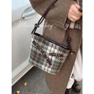 Túi Đeo Vai Vuông Kẻ Caro Thời Trang Cho Nữ Túi Đeo Chéo Đơn Giản Đa Năng Chất Liệu Vải Nỉ Mềm Thoáng Khí Túi Đeo Vai Thường Ngày