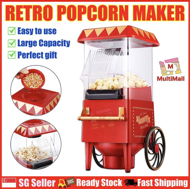Retro Electric Popcorn Maker Popcorn Maker Machine for Home Corn