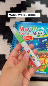 Magic Water Drawing Buku Gambar Mewarnai Edukasi Painting Book