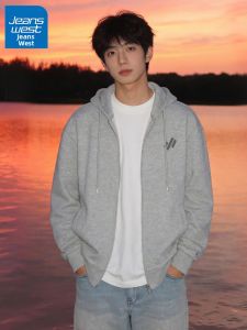 Jeanswest | Áo Hoodie Màu Xám Mùa Xuân Nam Trẻ Trung