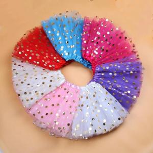 กระโปรงบัลเล่ต์เต้นรำ 3ชั้น 2-8ตัน วาวดาวสำหรับเด็กผู้หญิงปัก เด็กวัยหัดเดินผ้าชีฟอง