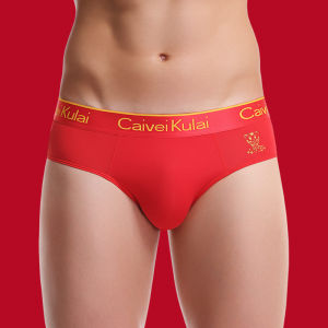 BEISHANHU | Lucky Red Underwear Mens Briefs