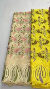 2026 High Quality African Swiss Voile Lace Fabric Embroidered Nigerian Cotton Dry Lace For Party Dress 5Yards